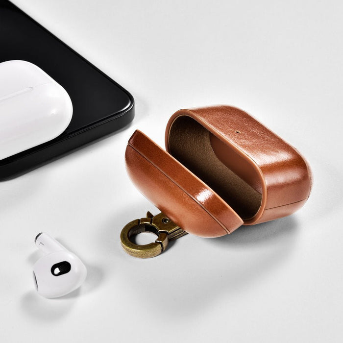 AirPods 3 Leather Protective Case Cover with Hook by Hardiston - premium AirPods Cases