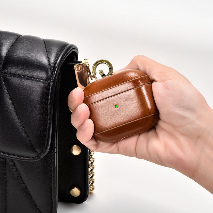 AirPods 3 Leather Protective Case Cover with Hook by Hardiston - premium AirPods Cases