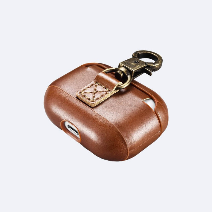 AirPods Pro Leather Protective Case Cover with Hook by Hardiston - premium AirPods Cases