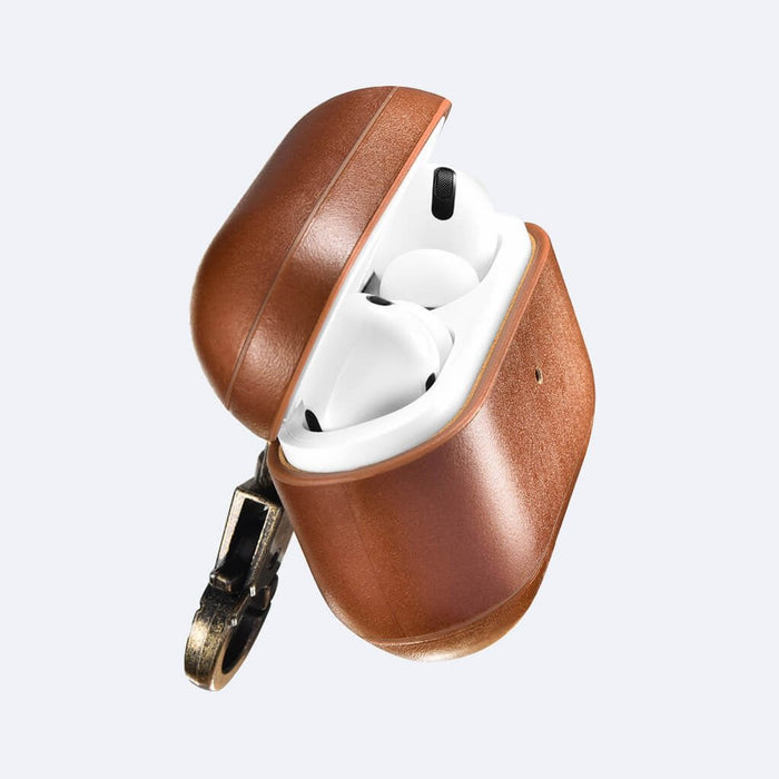 AirPods Pro Leather Protective Case Cover with Hook by Hardiston - premium AirPods Cases