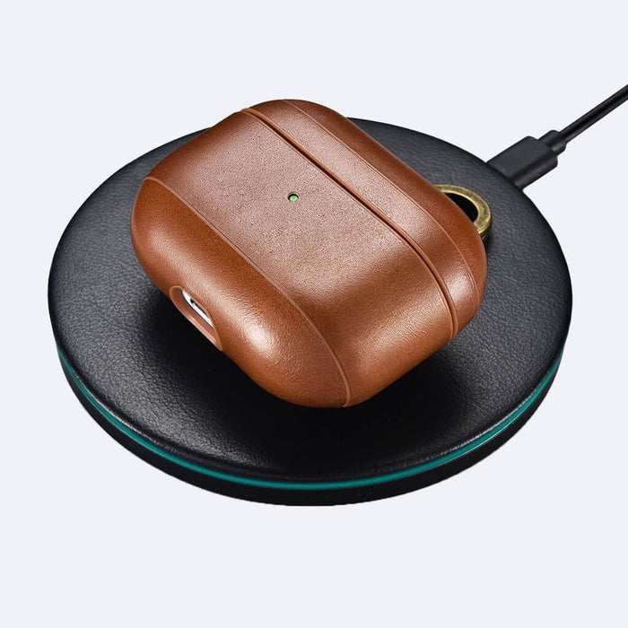 AirPods Pro Leather Protective Case Cover with Hook by Hardiston - premium AirPods Cases