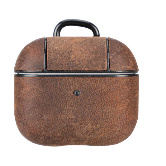 Leather AirPods 3 Fully Wrapped Shockproof Case by Hardiston - premium AirPods Cases