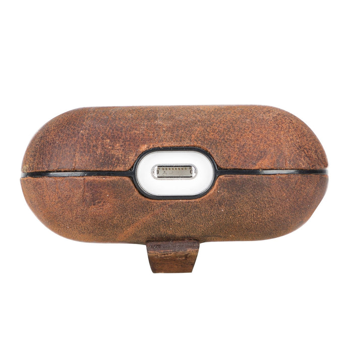 Leather AirPods 3 Fully Wrapped Shockproof Case by Hardiston - premium AirPods Cases