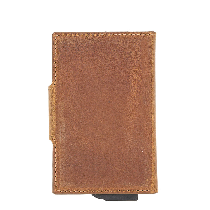 Premium RFID Blocking Leather Card Holder with Pop - Up Feature by Hardiston - premium Card Holders