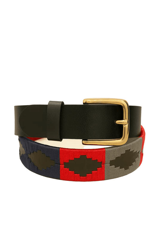 Prestige Tannery Quilted Leather Belt – Hand-Stitched Pattern - Bascora