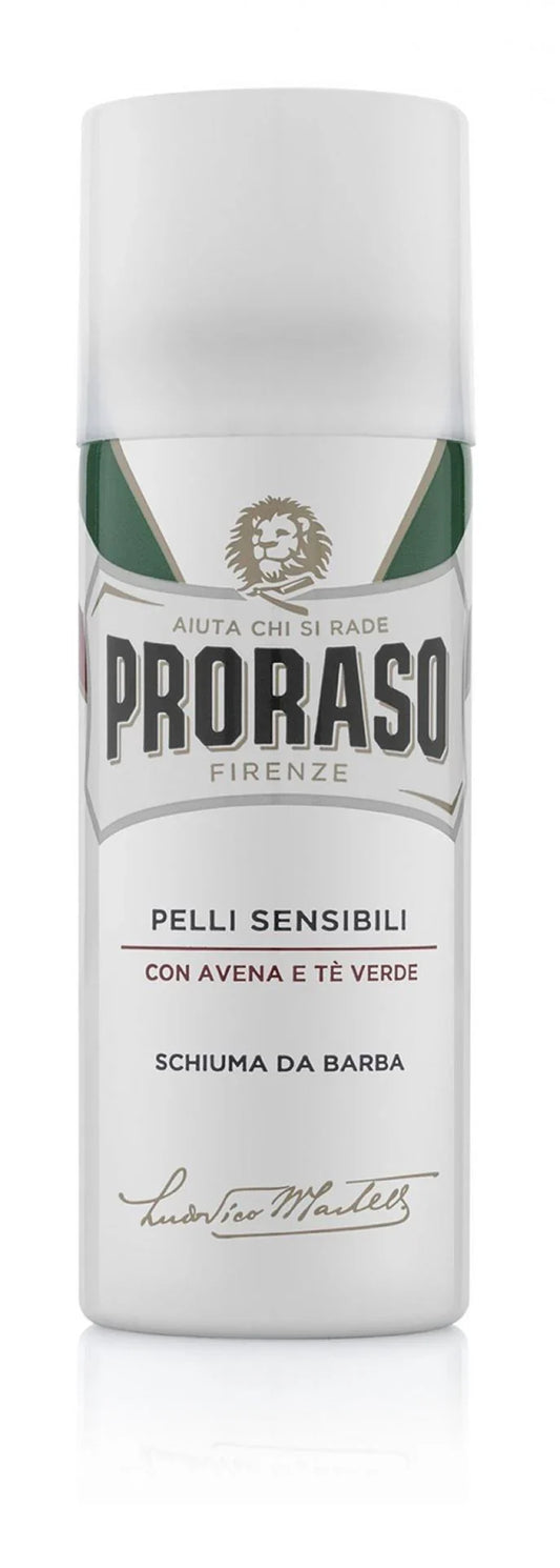 Proraso Shaving Foam Sensitive Green Tea And Oatmeal 50ml Travel Size - P313