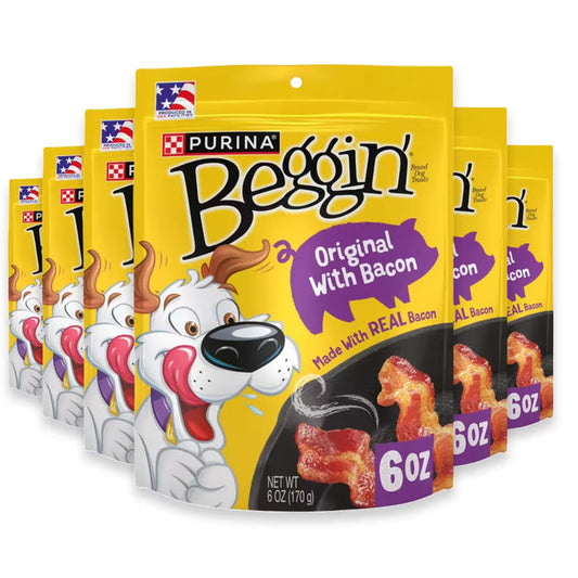 Purina Beggin’ Strips Dog Treats Original Flavor – 6 oz – 6 Pack