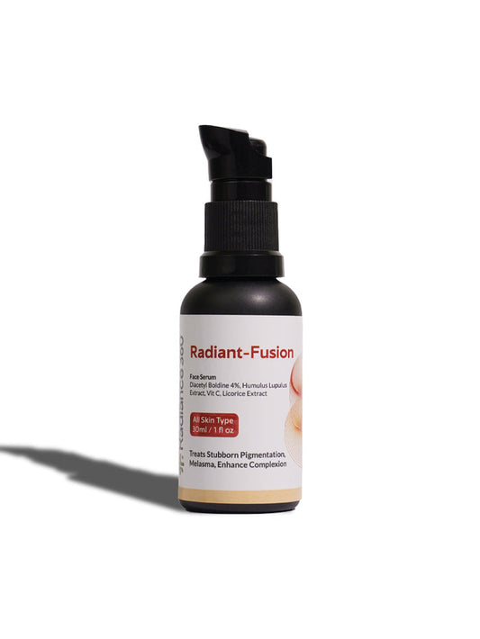 Radiant-Fusion skincare serum bottle on a white background