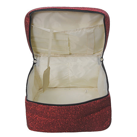 glitter cosmetic case, NGIL makeup bag, large train case, cheer makeup organizer, dance cosmetic bag, gymnastics toiletry case, beauty pageant makeup case, competition makeup organizer, travel cosmetic train case, glitter top handle case, monogram makeup bag, brush holder case, mirror cosmetic pouch, canvas glitter case, sparkle makeup organizer, cheerleader toiletry bag, dancer makeup case, team mom beauty bag, glitter travel case, glam cosmetic tote, large glitter makeup box