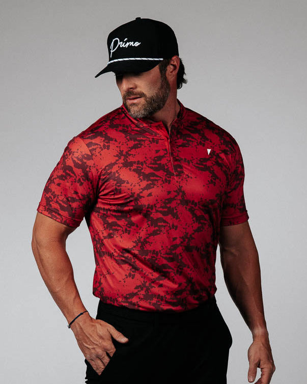 Red Splatter Blade Polo