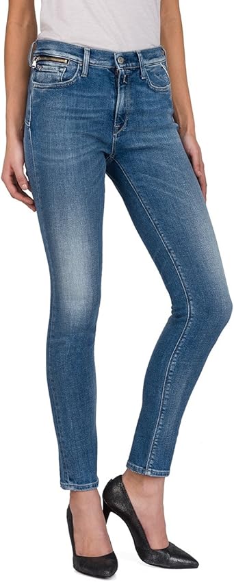 REPLAY DÁMSKÉ DŽÍNY STŘIHU ZACKIE SKINNY FIT