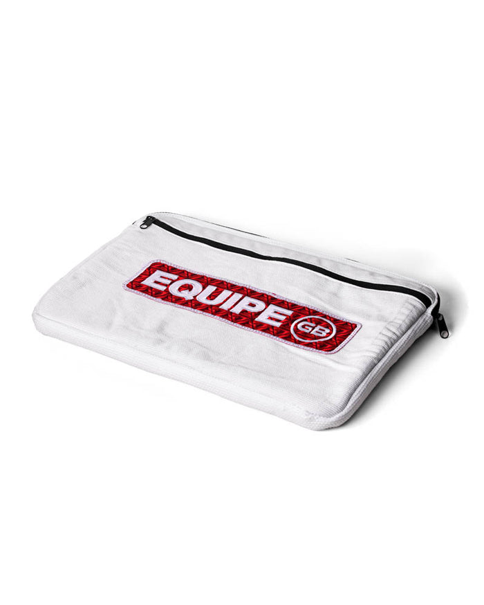 Repurposed Large Laptop Sleeve - White