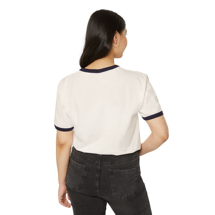 Retro Palm Sunset Ringer T‑Shirt