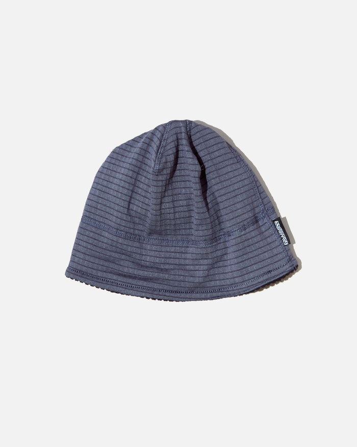 sexhippies Reversible Grid Fleece Beanie in Black / Mid Grey blues store www.bluesstore.co