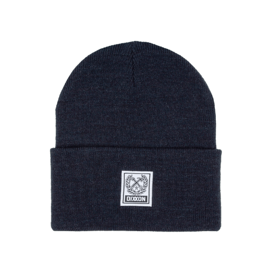 Ribbed Beanie - Heather Navy