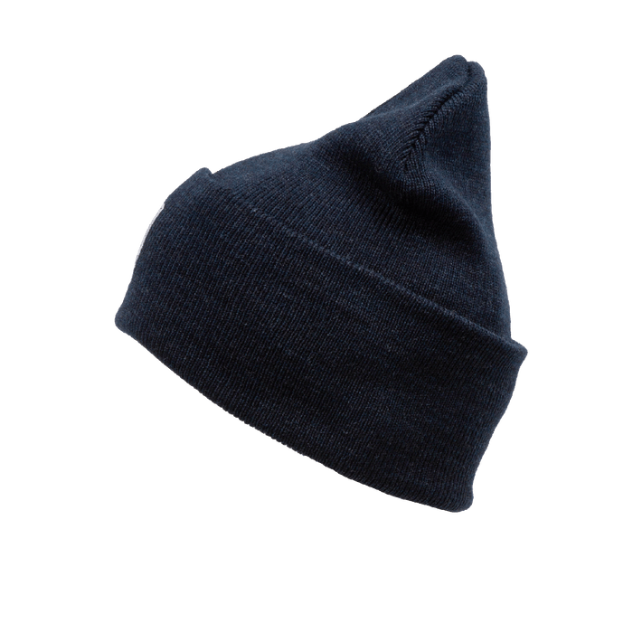 Ribbed Beanie - Heather Navy