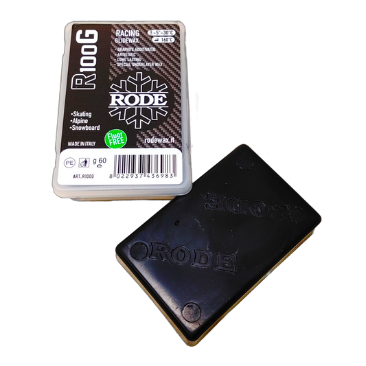 A product picture of the Rode R100G RACING GLIDER GRAFITE MELT WAX (-5C/-30C)