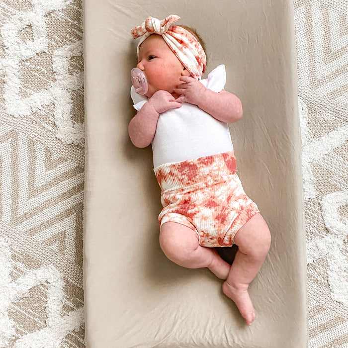 Rose Tie Dye Ribbed Headbands