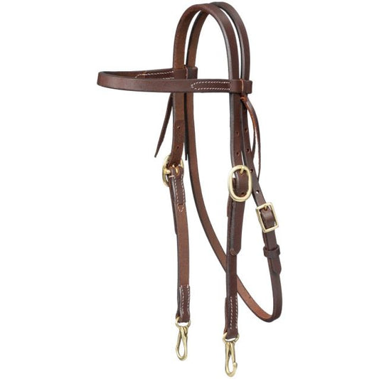 Royal King Harness Leather Snap Bridle