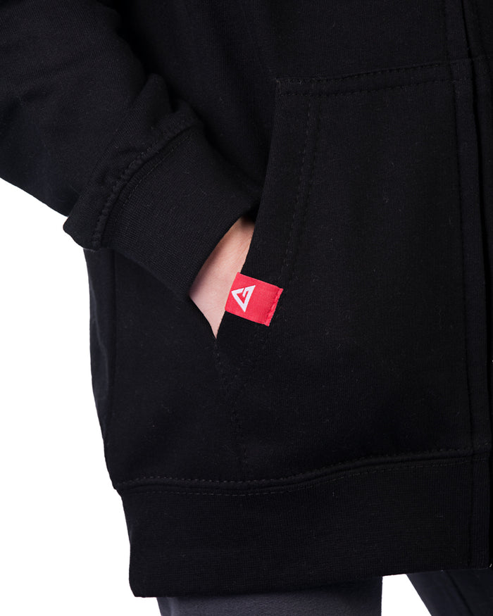 RS Classic Youth Zip Up Hoodie - Black