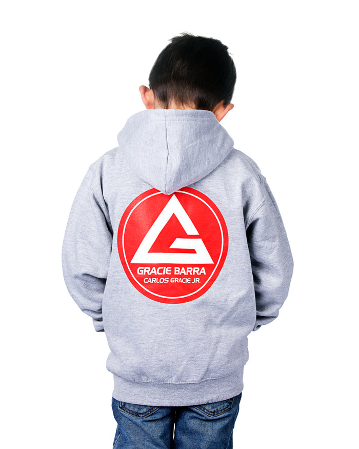 RS Classic Youth Zip Up Hoodie - Heather Grey
