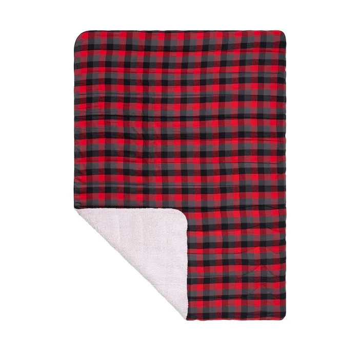 Rumpl Home Style Flannel Sherpa Blanket Buffalo Check