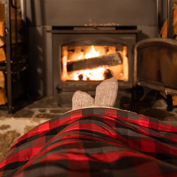 Rumpl Home Style Flannel Sherpa Blanket Buffalo Check