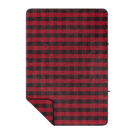 Rumpl Sherpa Fleece Blanket Buffalo Check