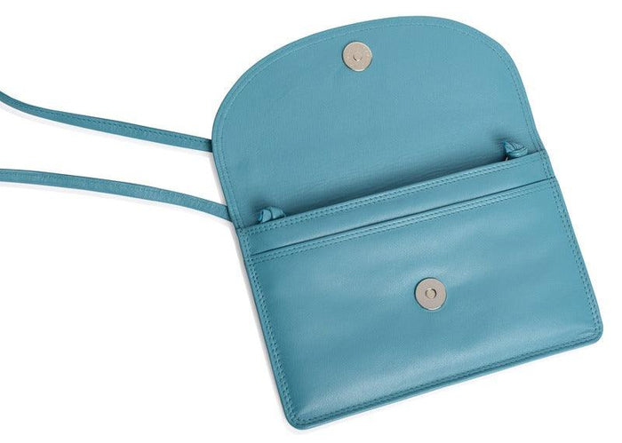 Isabelle RFID Leather Slimline Crossbody Bag - Bascora