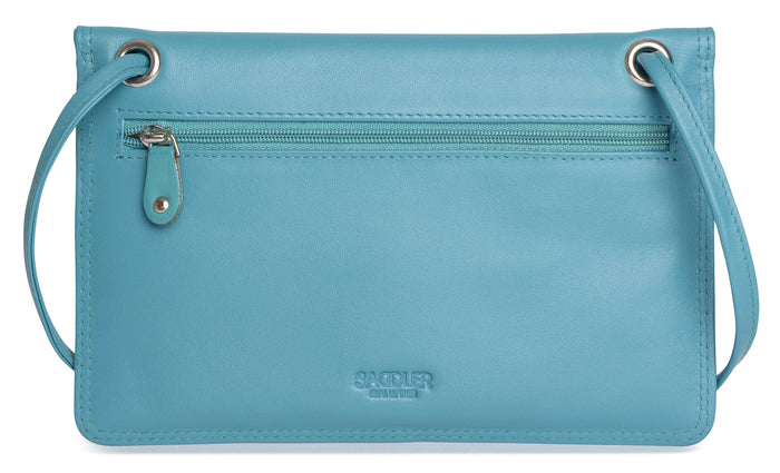 Isabelle RFID Leather Slimline Crossbody Bag - Bascora