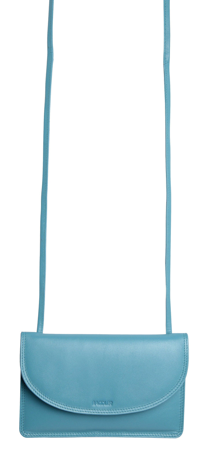 Isabelle RFID Leather Slimline Crossbody Bag - Bascora