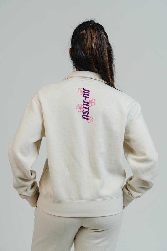 Sakura Womens Half Zip - Natural