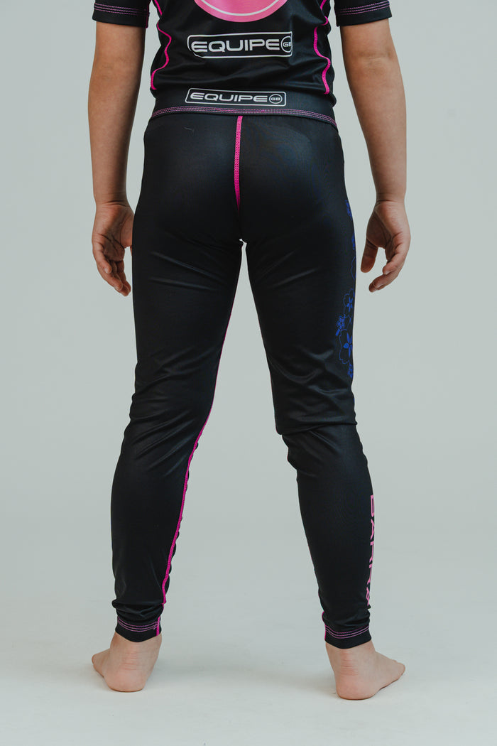 Sakura Youth Compression Pants - Black