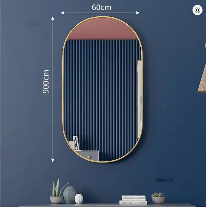 SALE! Bathroom Mirror for Wall With Golden Frame 900X600mm