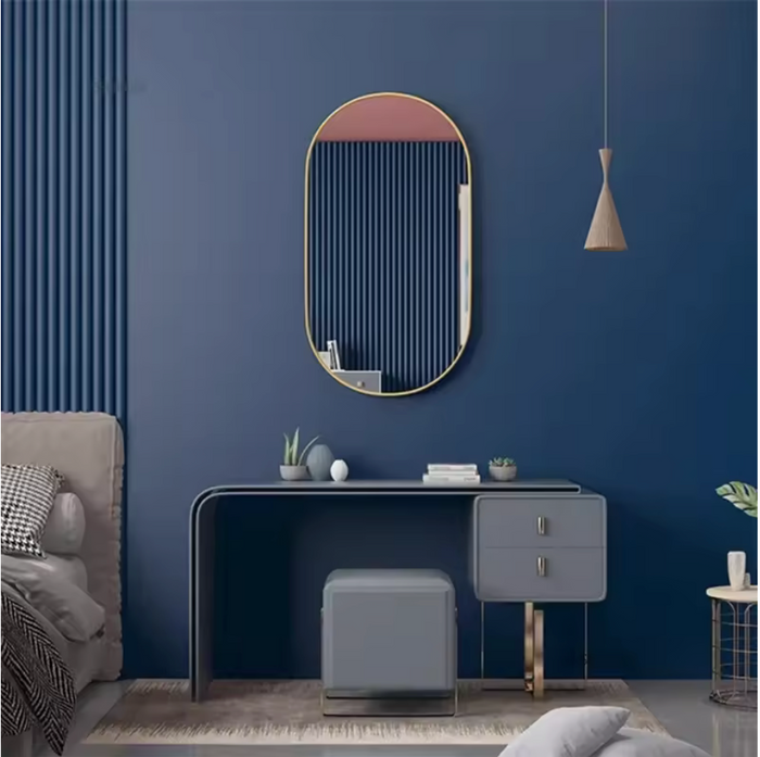 SALE! Bathroom Mirror for Wall With Golden Frame 900X600mm