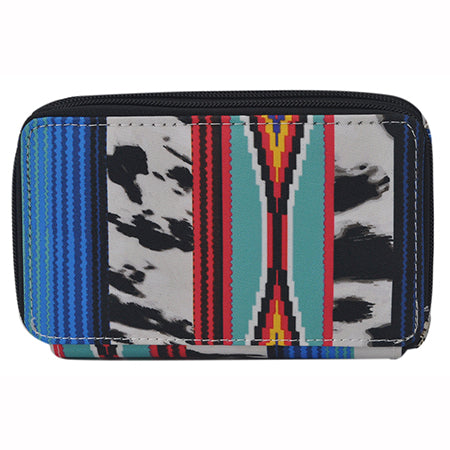 SALE! Black Cow Serape NGIL Canvas All in One Wallet
