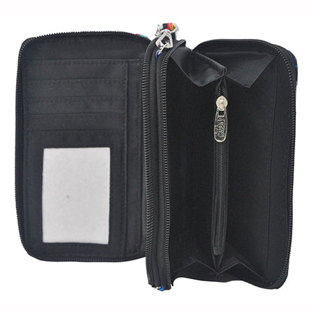 SALE! Black Cow Serape NGIL Canvas All in One Wallet