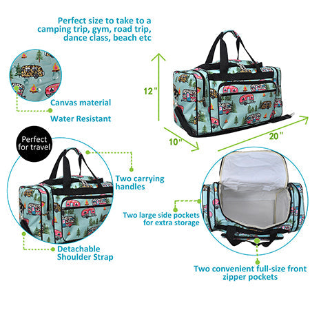!SALE! Happy Glamper NGIL Canvas 20" Duffle Bag