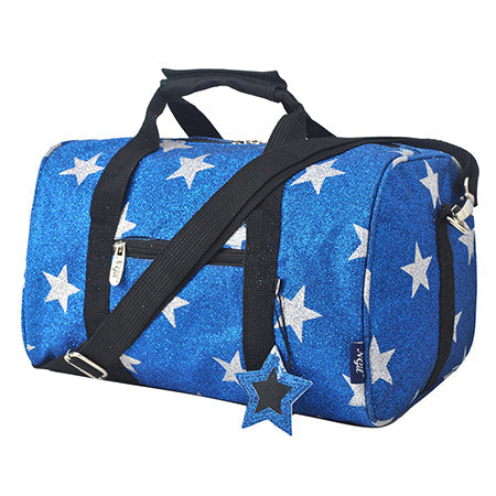 STAR GLITTER MINI DUFFLE BAG, GLITTER MINI DUFFLE BAG, CHEER MINI DUFFLE BAG, DANCE GLITTER BAG, GYMNASTICS MINI DUFFEL BAG, CANVAS MINI DUFFLE BAG, ROYAL BLUE GLITTER MINIDUFFLE BAG, SPORTS BAG