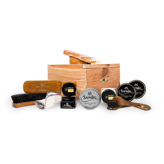 Saphir Shoeshine Starter Kit (12 Piece Bundle)