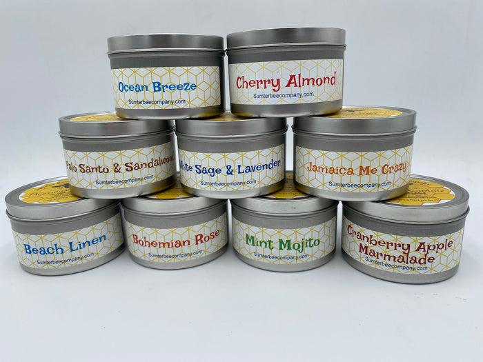 Scented Beeswax Candle Tin - 7.5 oz
