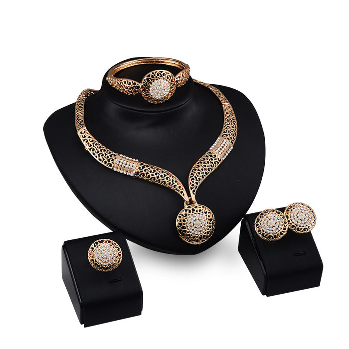 SET146 - Golden Droplet Jewelry Set