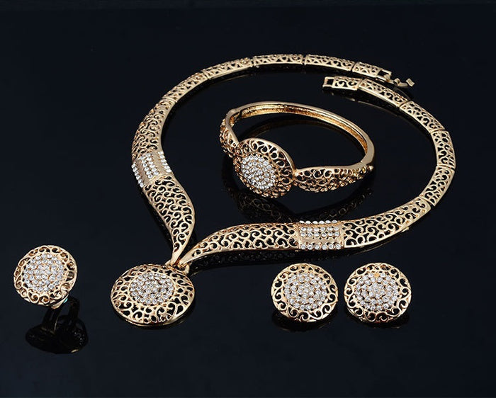 SET146 - Golden Droplet Jewelry Set