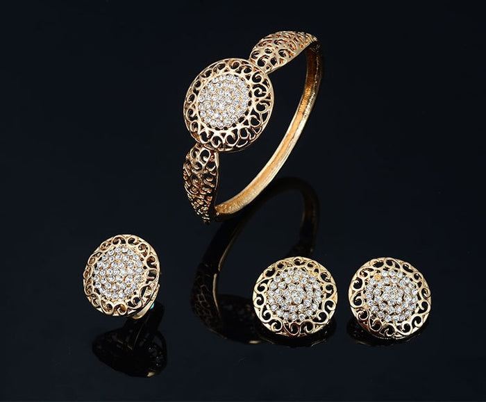 SET146 - Golden Droplet Jewelry Set