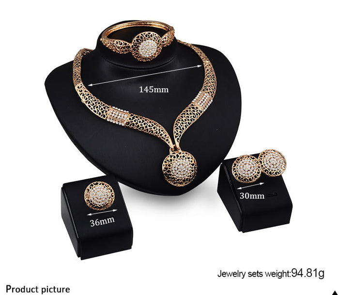 SET146 - Golden Droplet Jewelry Set
