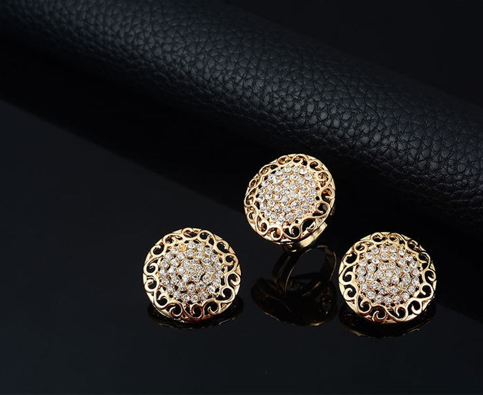 SET146 - Golden Droplet Jewelry Set