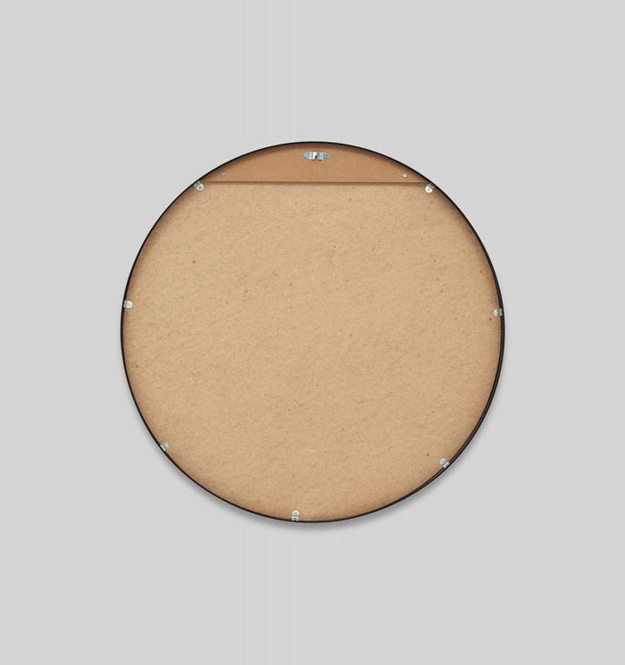 Simplicity Round Metal Mirror | Black