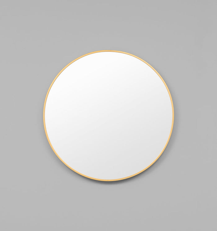 Simplicity Round Metal Mirror | Brass