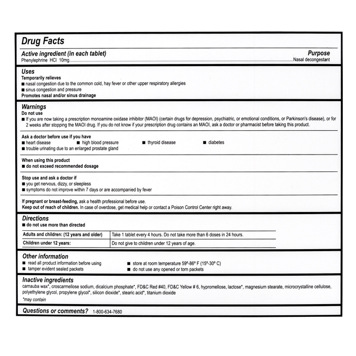 Sinus Decongestant By Medi-First Unit Dose Packets