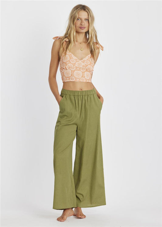 Sisstr Always Golden Cropped Woven Tank - Bascora